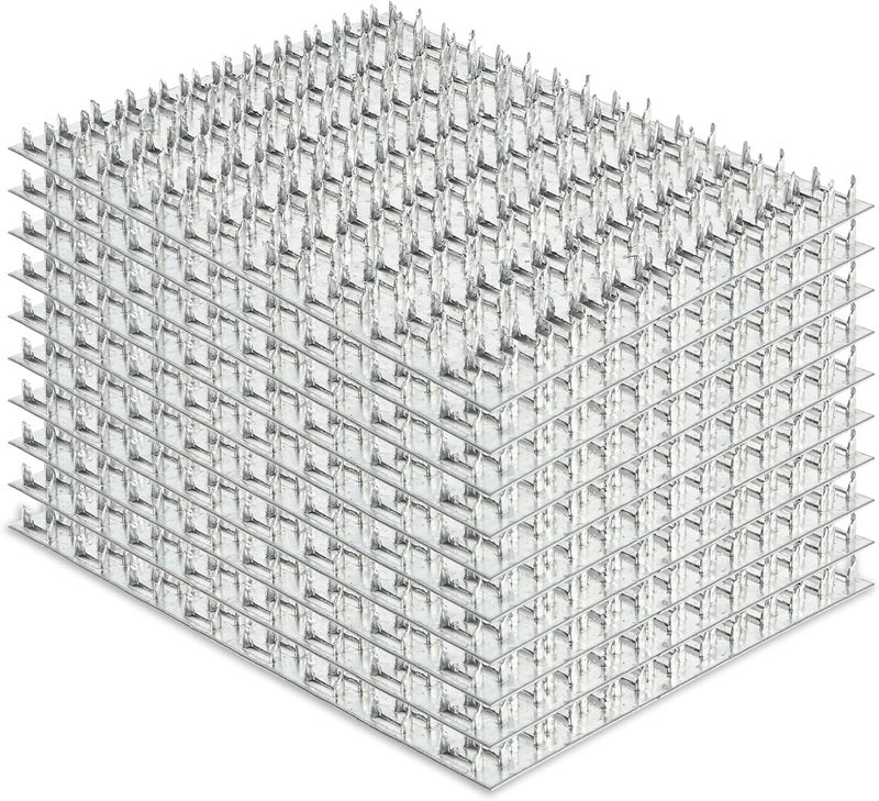 MOZCORN 10 Pcs Pronged 8 x 8 Truss Mending Plates, Truss Brackets for Wood Connection, Galvanized Mending Plates with Nail-Teeth - Image 1